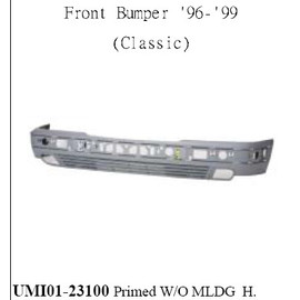 W210 96-02 Бампер передний грунт CLASSIC 96-99